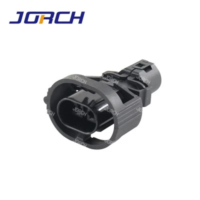 Connettore a spina per cablaggio femmina impermeabile automatico nero a 2 pin con terminali DJ7021Q-2.8-21