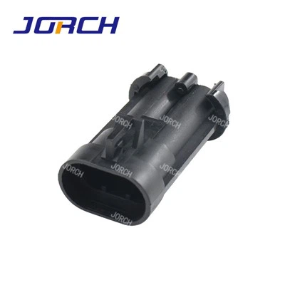 Connettore automobilistico elettrico impermeabile maschio a 2 pin Connettore cablaggio automatico impermeabile 15363993 DJ70282A-6.3-11