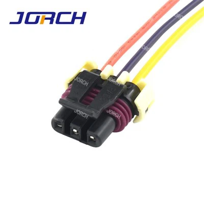 Connettore per cablaggio femmina nero a 3 pin con terminali Connettore per cablaggio automatico 12059595 DJ7035Y-1.5-21